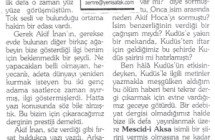 “Kudüs Şairi”nin Ardından – Yeni Şafak